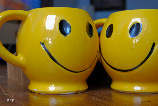 smiley face mugs