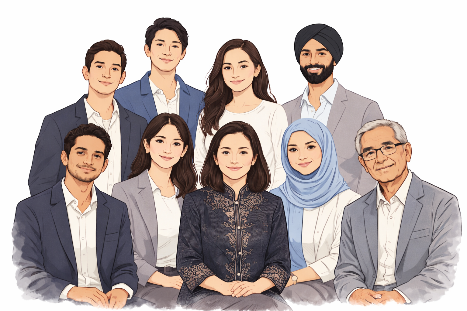 AI created image depicting Asian Representation