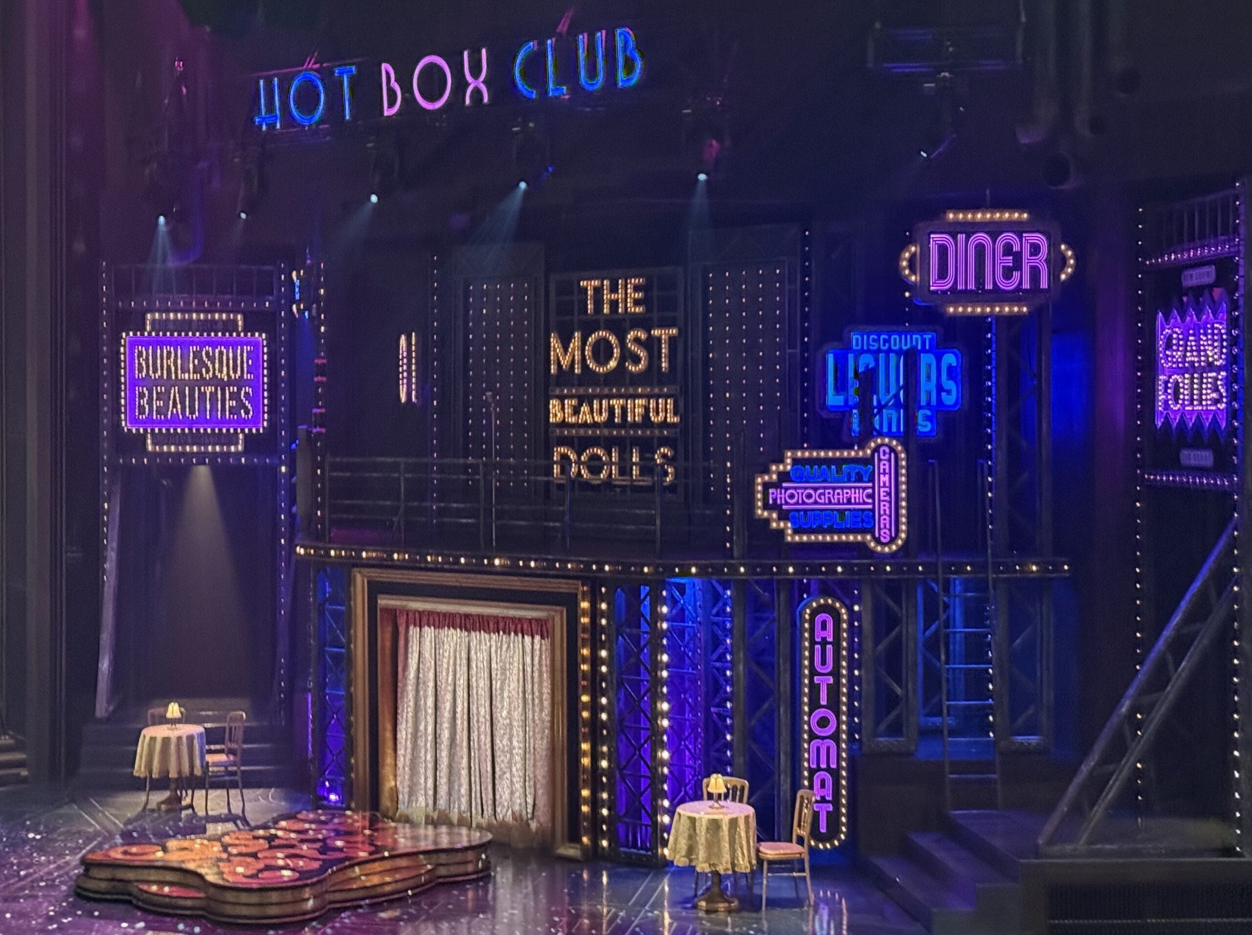 Empty stage during intermission at Guys & Dolls, Stratford Festival