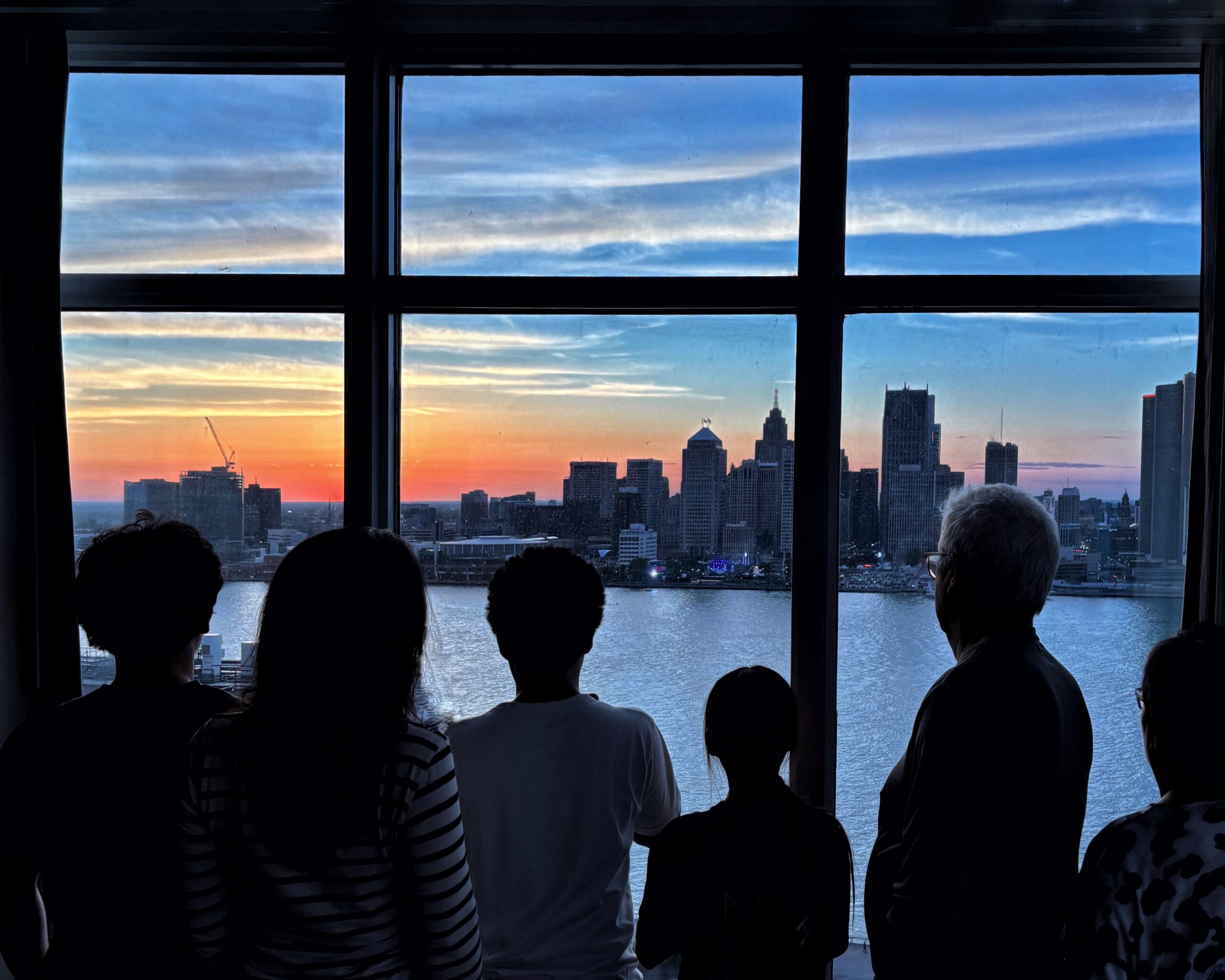 Looking out the window